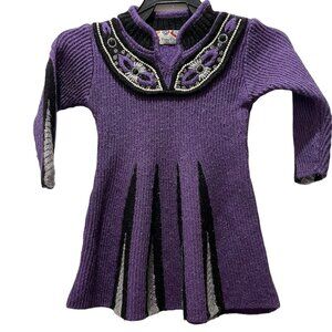 Kid's Dress, Papa Please, 20, Purple, Preloved in Excellent Condition